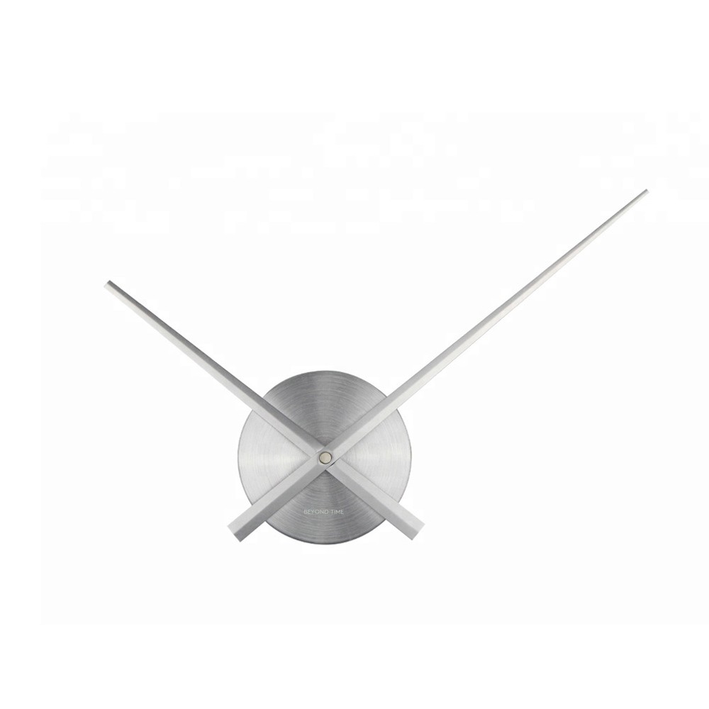 Wanduhr med nur mit Zeigern Hands Mini Silber