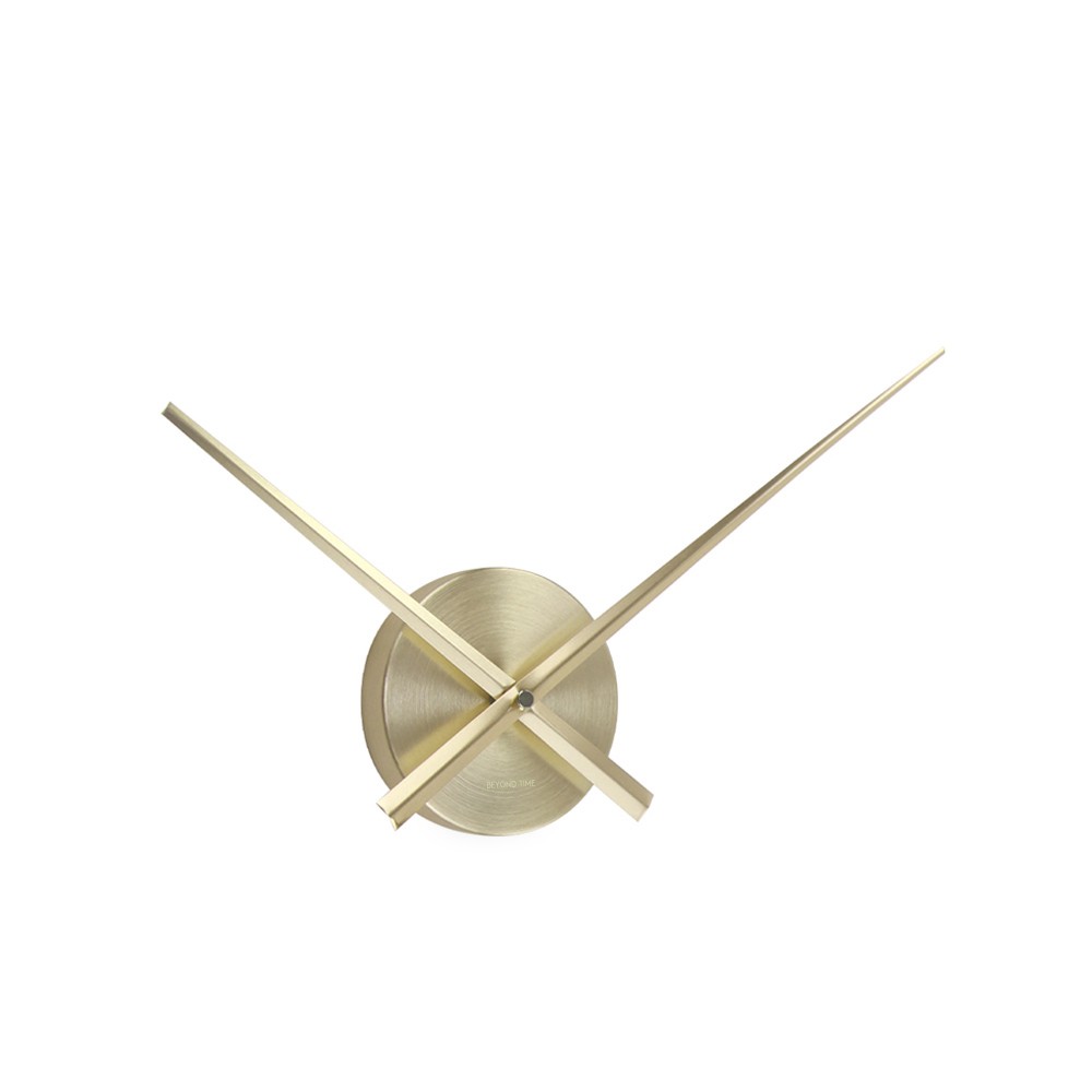 Wanduhr med nur mit Zeigern Hands Mini Gold