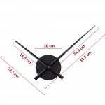 Wanduhr med nur mit Zeigern Hands Mini Schwarz