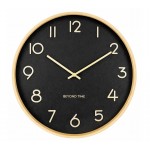 Wanduhr - Beyond Time Madera Grande Helles Holz Schwarz