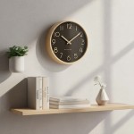 Wanduhr - Beyond Time Madera Helles Holz Schwarz