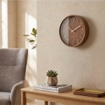 Wanduhr - Beyond Time Madera Dunkles Holz