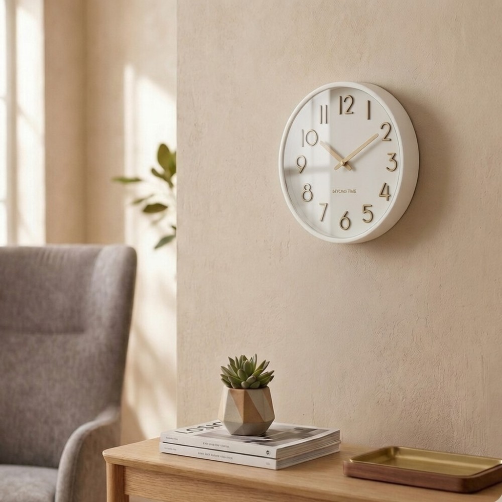 Wanduhr - Beyond Time Madera Holz Weiß