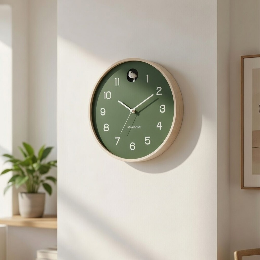 Wanduhr / Kuckucksuhr - Beyond Time Natural Cuckoo Grün
