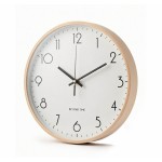 Wanduhr - Beyond Time Legna Helles Holz Weiß