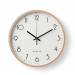 Wanduhr - Beyond Time Legna Helles Holz Weiß