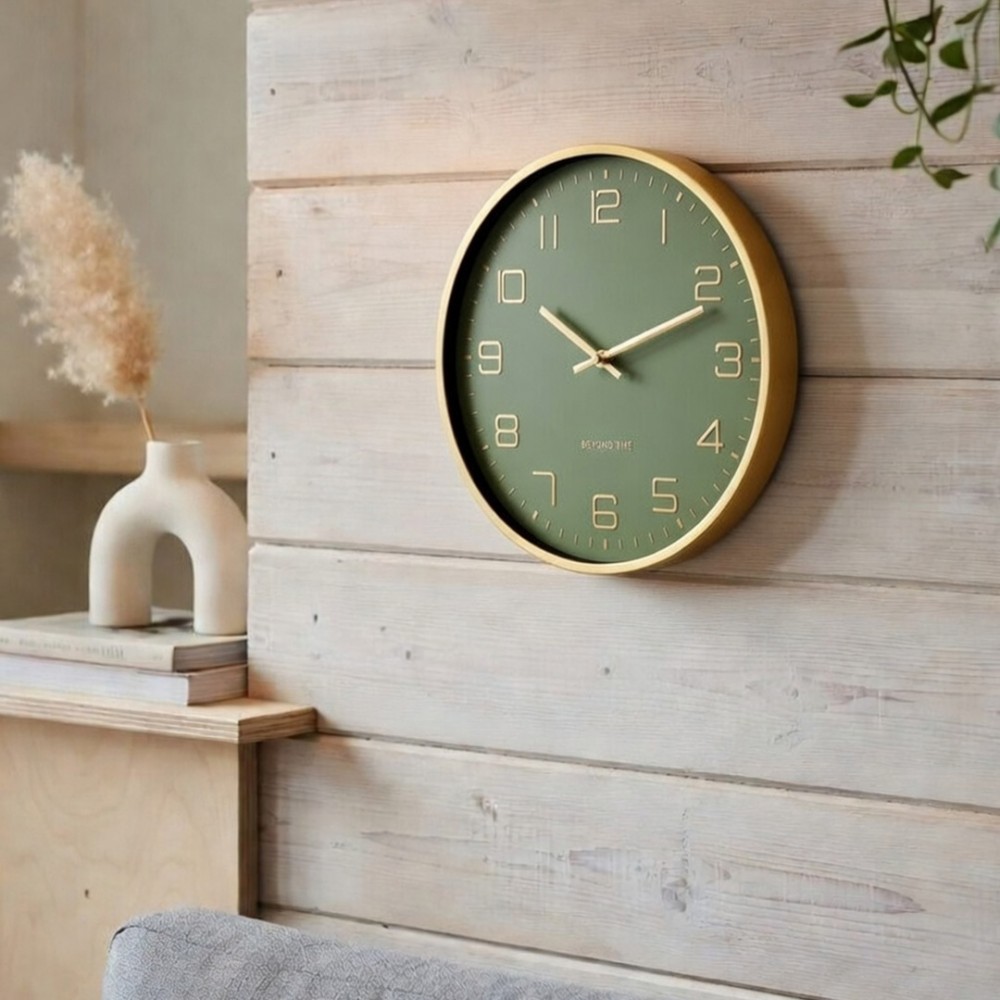 Wanduhr - Beyond Time Dorado Gold Grün