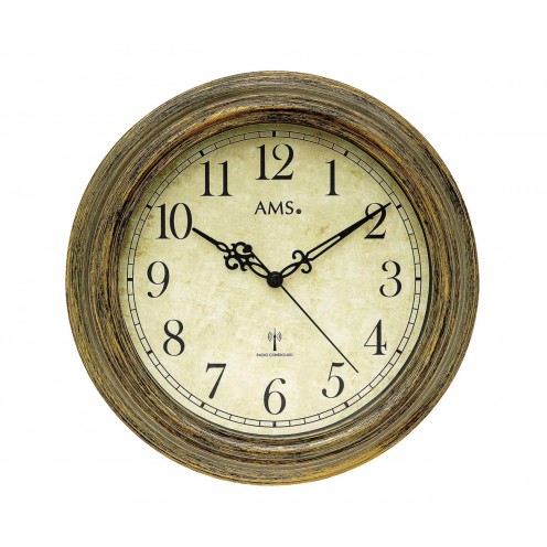 Funkwanduhr retro - AMS 5575