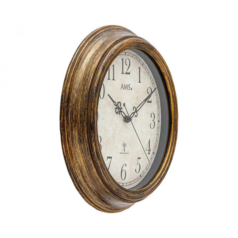 Funkwanduhr retro - AMS 5575