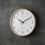 Wanduhr - Beyond Time Legna Helles Holz Weiß
