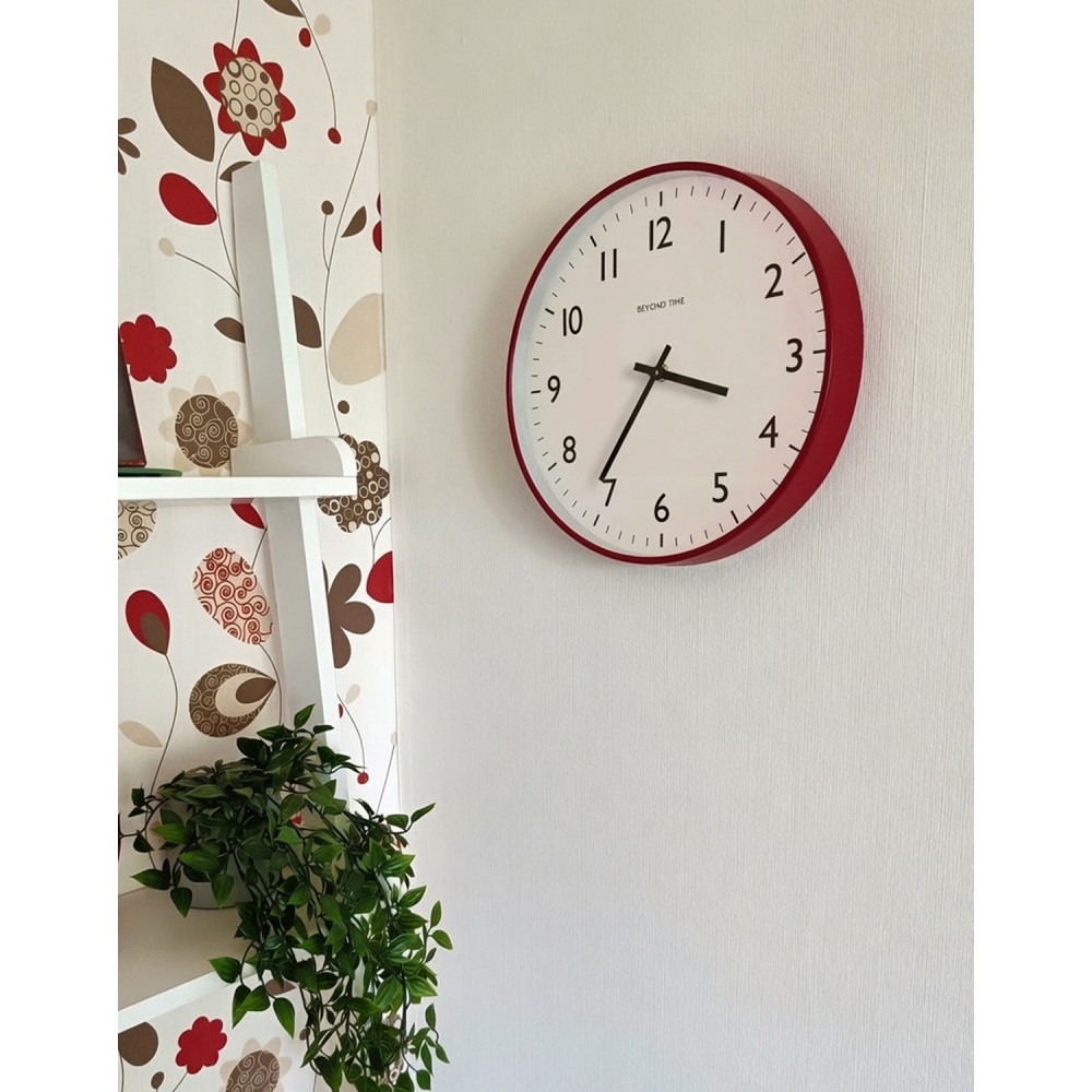 Wanduhr - Beyond Time Nord Rot