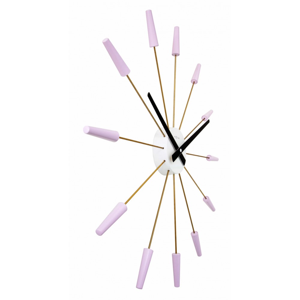 Wanduhr - NeXtime Plug Inn Lavendel