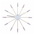 Wanduhr - NeXtime Plug Inn Lavendel