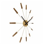 Wanduhr - NeXtime Plug Inn Bronze/Holz