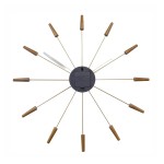 Wanduhr - NeXtime Plug Inn Bronze/Holz