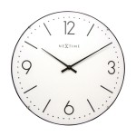 Wanduhr - NeXtime Basic Dome Weiß