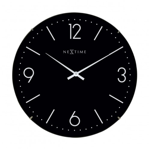 Wanduhr - NeXtime Basic Dome Schwarz