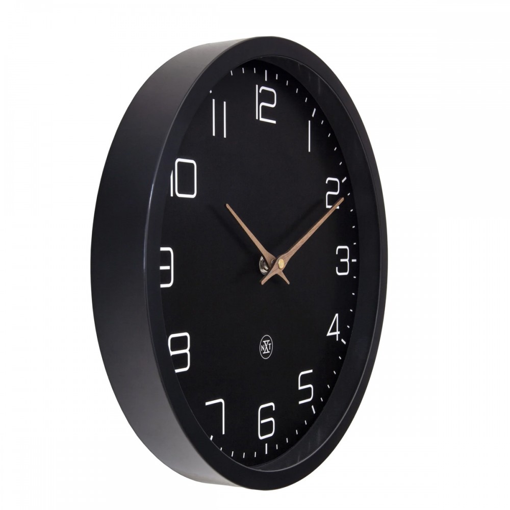 Wanduhr - NeXtime Eco Schwarz