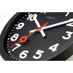 Wanduhr - NeXtime Station Number Schwarz