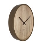 Wanduhr - NeXtime Oslo Hellbraun