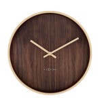 Wanduhr - NeXtime Oslo Braun