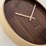 Wanduhr - NeXtime Oslo Braun