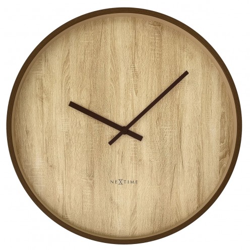 Wanduhr - NeXtime Oslo Large Hellbraun