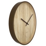 Wanduhr - NeXtime Oslo Large Hellbraun