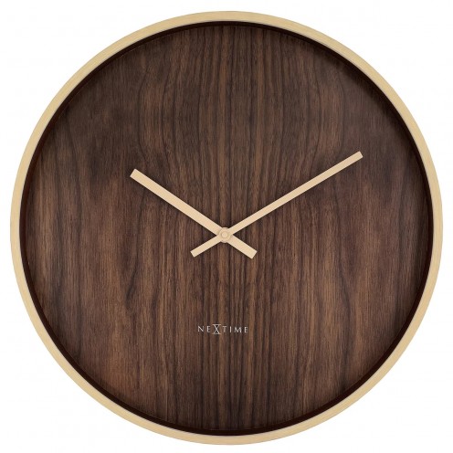 Wanduhr - NeXtime Oslo Large Braun