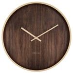Wanduhr - NeXtime Oslo Large Braun