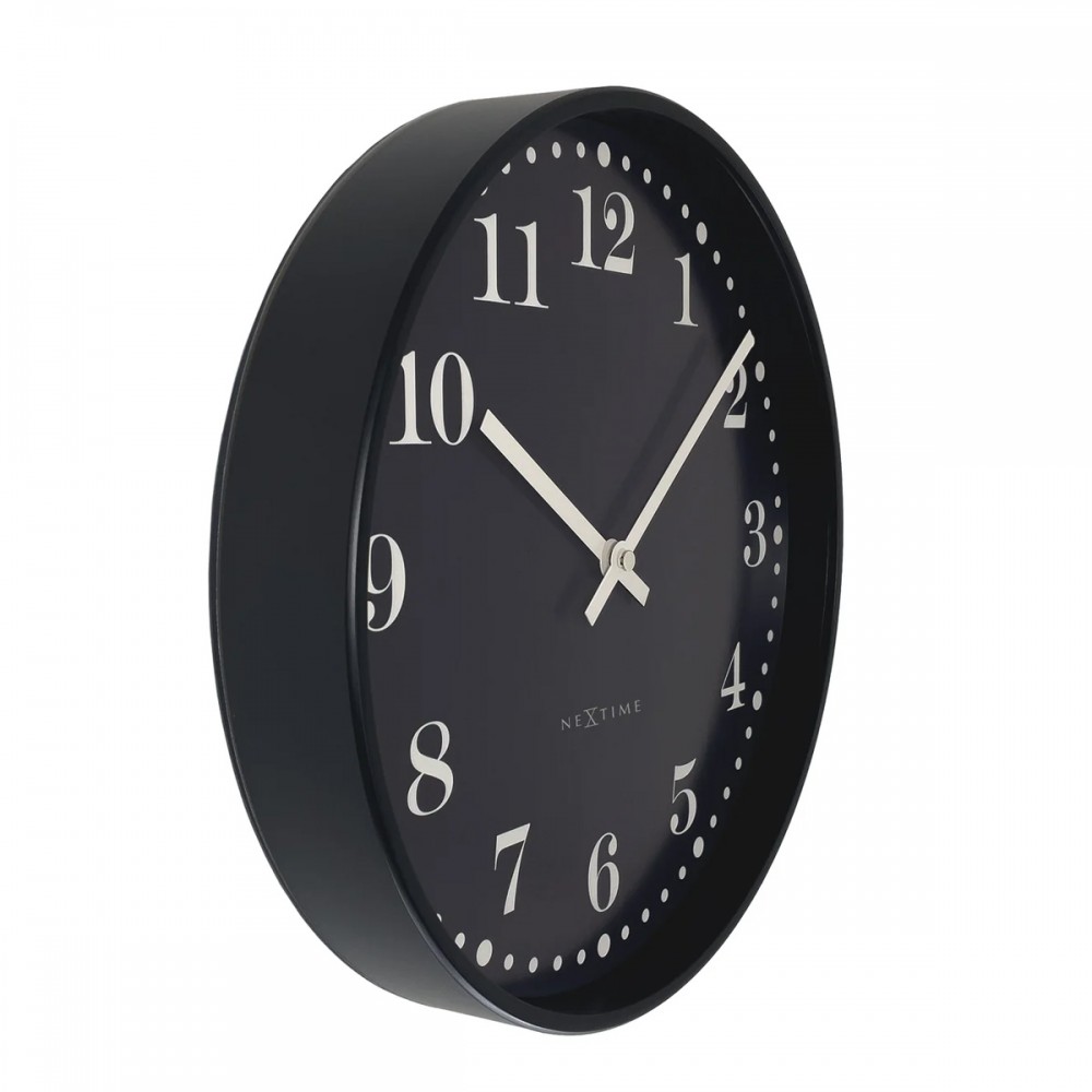 Wanduhr - NeXtime Dickens Schwarz