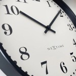 Wanduhr - NeXtime Dickens Schwarz/Weiß