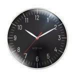 Wanduhr - NeXtime Frankfurt Schwarz