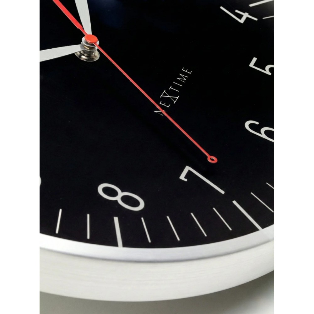 Wanduhr - NeXtime Frankfurt Schwarz