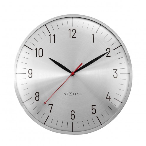 Wanduhr - NeXtime Frankfurt Silber