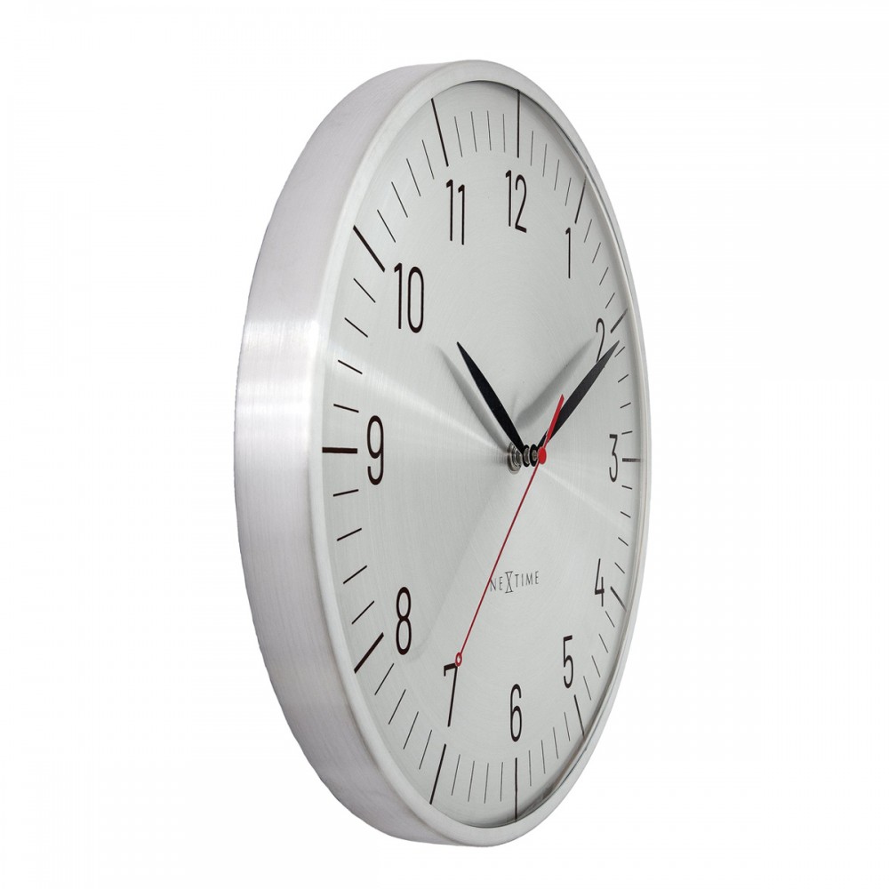 Wanduhr - NeXtime Frankfurt Silber