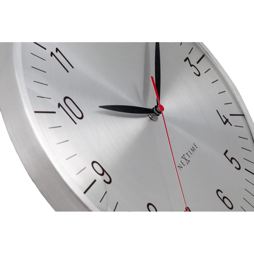 Wanduhr - NeXtime Frankfurt Silber