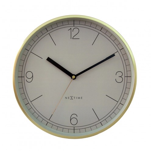 Wanduhr - NeXtime Nova Gold/Beige