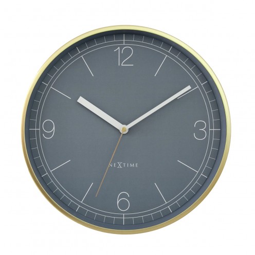 Wanduhr - NeXtime Nova Gold/Blau