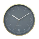Wanduhr - NeXtime Nova Gold/Blau