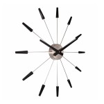 Wanduhr - NeXtime Plug Inn Schwarz