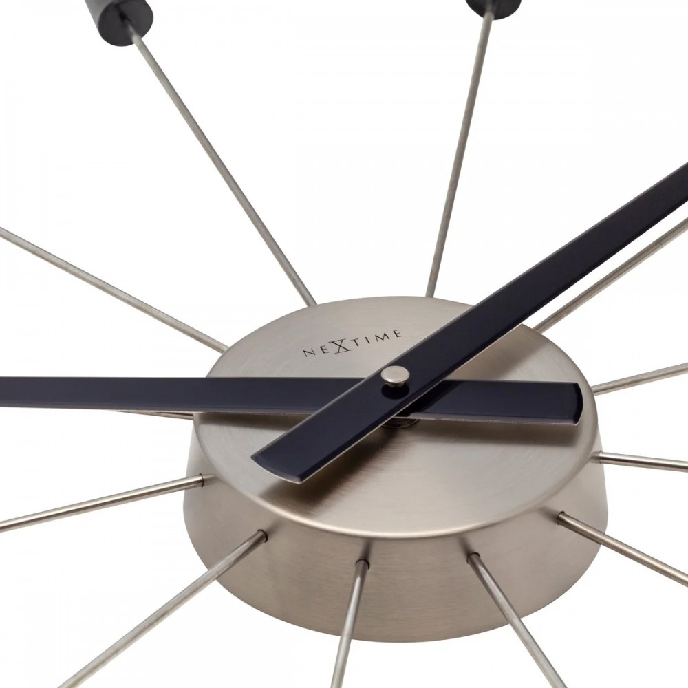 Wanduhr - NeXtime Plug Inn Schwarz